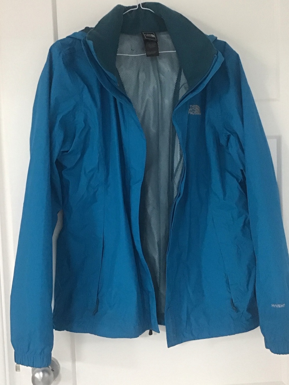 The North Face Women's Bright Teal Hooded Shell Jacket